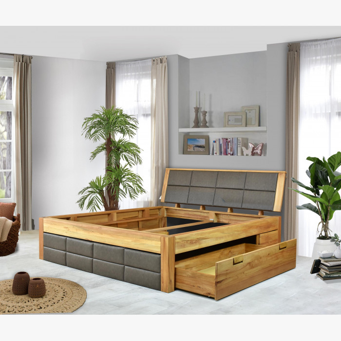 Łóżko z drewna bukowego ze schowkiem 180 x 200 , {PARENT_CATEGORY_NAME - 3