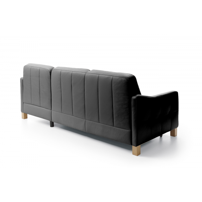 Czarna skórzana sofa narożna z funkcją spania Malmo prawa , {PARENT_CATEGORY_NAME - 8