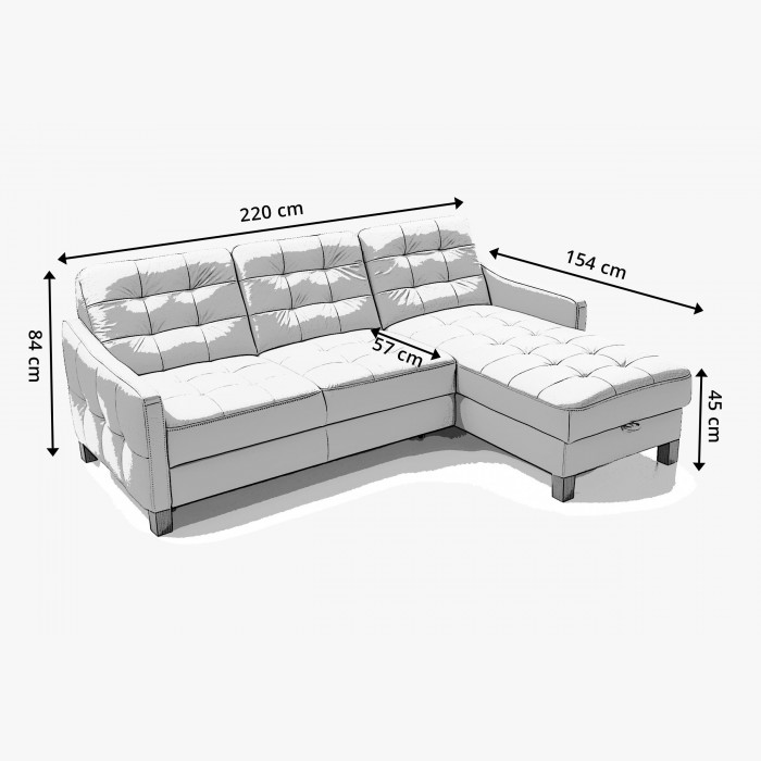 Skórzana sofa narożna G105, funkcją spania Malmo-prawa , {PARENT_CATEGORY_NAME - 2