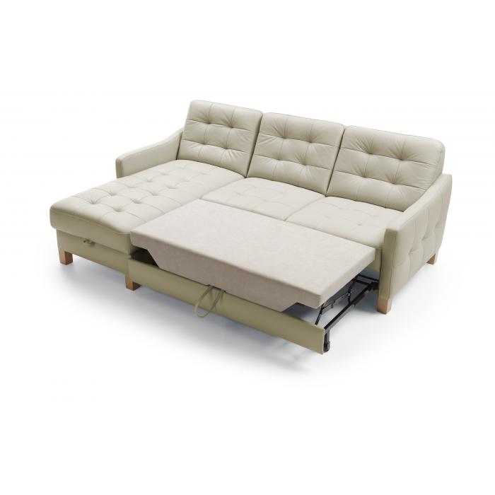 Skórzana sofa narożna G100, funkcją spania Malmo-lewa , {PARENT_CATEGORY_NAME - 7