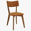 Krzesło tapicerowane - nogi dębowe, Noci pomarańczowe , {PARENT_CATEGORY_NAME - 1