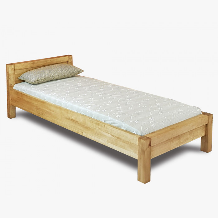 Nowoczesne łóżko jednoosobowe w jednolitym kolorze Antic, L5 90 cm , {PARENT_CATEGORY_NAME - 0