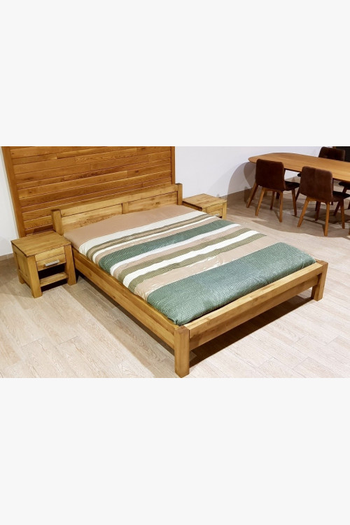 Łóżko z litego drewna Antik - 0