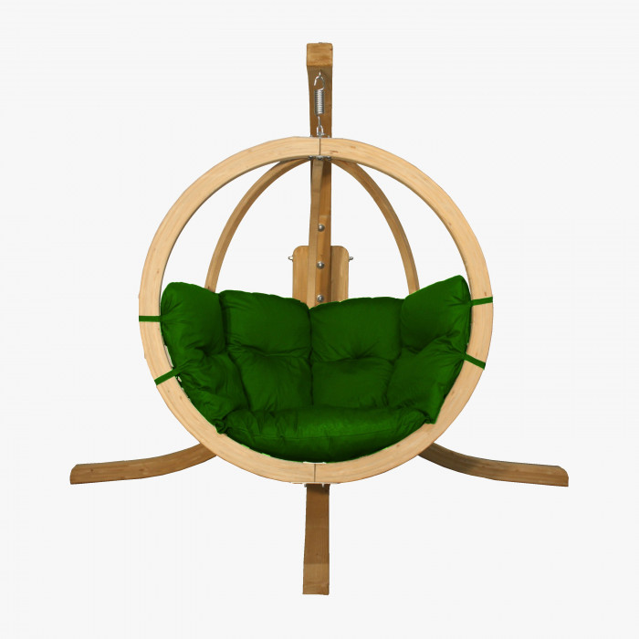 Fotel bujany z konstrukcji, Zielony , {PARENT_CATEGORY_NAME - 2