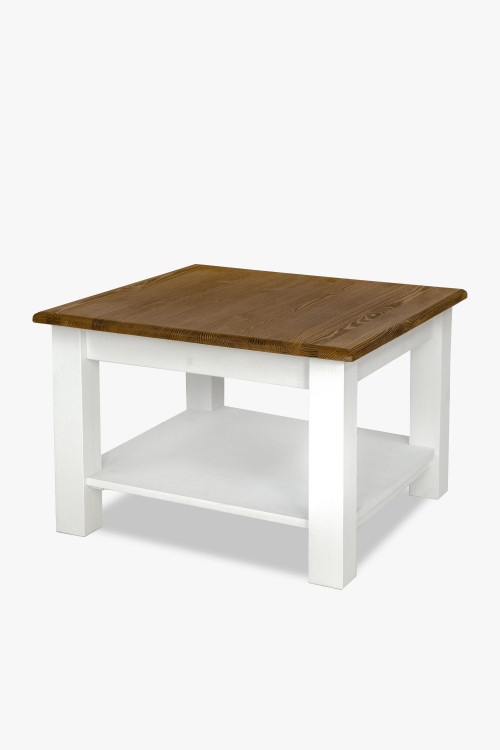 Biało - brązowy drewniany stół konferencyjny - 0