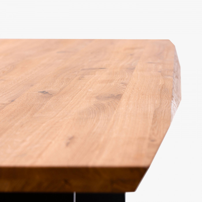 Stół do jadalni z czarnymi metalowymi nogami, Oscar 200 x 100 cm , {PARENT_CATEGORY_NAME - 4