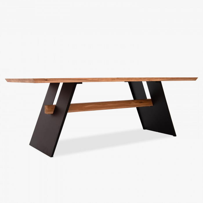 Stół do jadalni z czarnymi metalowymi nogami, Oscar 200 x 100 cm , {PARENT_CATEGORY_NAME - 5