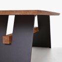 Stół do jadalni z czarnymi metalowymi nogami, Oscar 200 x 100 cm , {PARENT_CATEGORY_NAME - 7