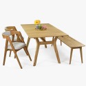Drewniany stół rozkładany w stylu skandynawskim, 160-200 x 90 cm , {PARENT_CATEGORY_NAME - 3