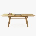 Drewniany stół rozkładany w stylu skandynawskim, 160-200 x 90 cm , {PARENT_CATEGORY_NAME - 5