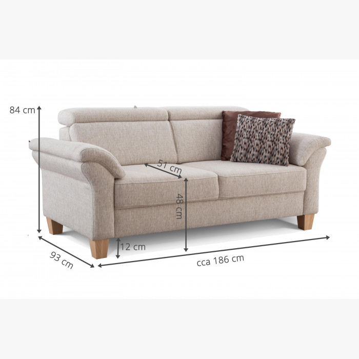 Sofa trójka Arnga - wiejski nowoczesny styl na nogach , {PARENT_CATEGORY_NAME - 1