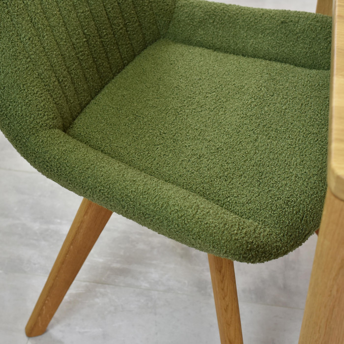 Dizajnowe krzesło Bratislava, zielona tapicerka , {PARENT_CATEGORY_NAME - 5