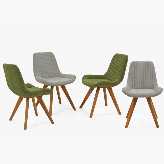 Dizajnowe krzesło Bratislava, zielona tapicerka , {PARENT_CATEGORY_NAME - 7