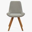 Dizajnowe krzesło Bratislava, szara tapicerka , {PARENT_CATEGORY_NAME - 10