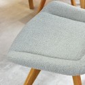 Dizajnowe krzesło Bratislava, szara tapicerka , {PARENT_CATEGORY_NAME - 11