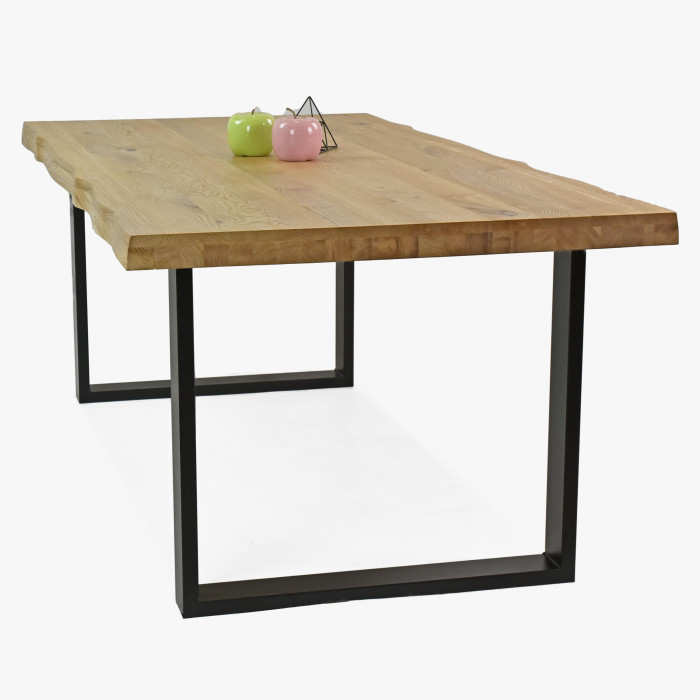 Dębowy stół do jadalni 160 x 90 cm, naturalny wygląd , {PARENT_CATEGORY_NAME - 6