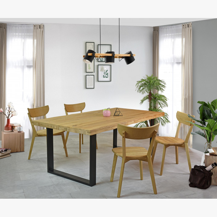 Dębowy stół do jadalni 160 x 90 cm, naturalny wygląd , {PARENT_CATEGORY_NAME - 8
