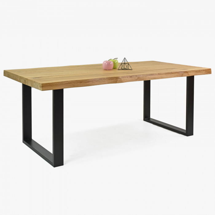 Dębowy stół do jadalni 200 x 100 cm, naturalny wygląd , {PARENT_CATEGORY_NAME - 1