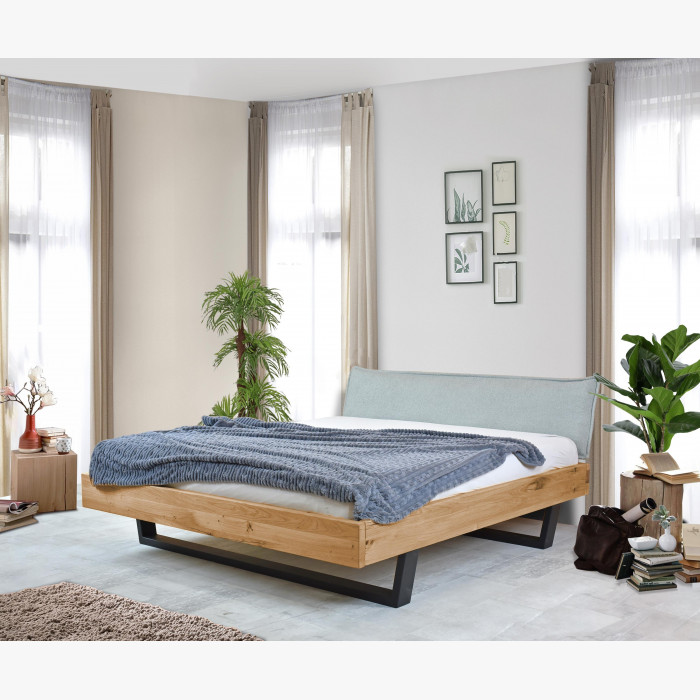 Łóżko z litego drewna na metalowych nogach 180 x 200 cm, Samuel , {PARENT_CATEGORY_NAME - 7