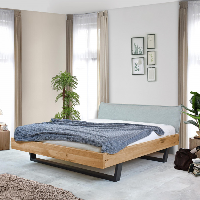Łóżko z litego drewna na metalowych nogach 180 x 200 cm, Samuel , {PARENT_CATEGORY_NAME - 8