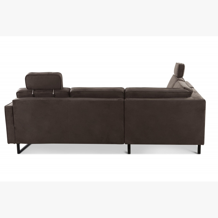 Sofa narożna po prawej stronie na czarnych metalowych nogach , {PARENT_CATEGORY_NAME - 1