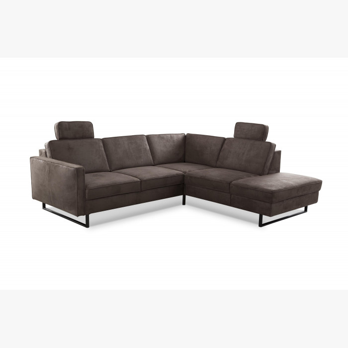 Sofa narożna po prawej stronie na czarnych metalowych nogach , {PARENT_CATEGORY_NAME - 4