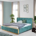 Podwójne łóżko tapicerowane w zielonym kolorze 180 x 200 Lisabon , {PARENT_CATEGORY_NAME - 3