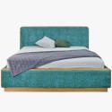Podwójne łóżko tapicerowane w zielonym kolorze 180 x 200 Lisabon , {PARENT_CATEGORY_NAME - 5