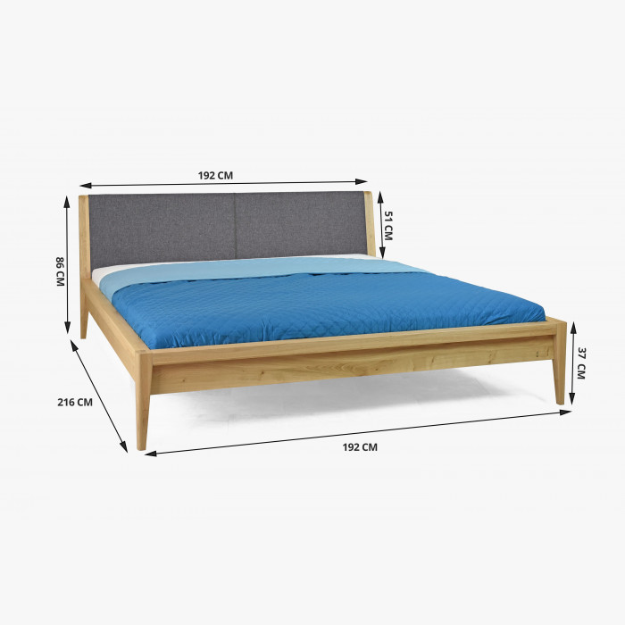 Luksusowe łóżko dębowe 180 x 200, naturalny dąb , {PARENT_CATEGORY_NAME - 7