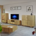 Luxusní nábytek do obývacího pokoje More - dubové lamely , {PARENT_CATEGORY_NAME - 0