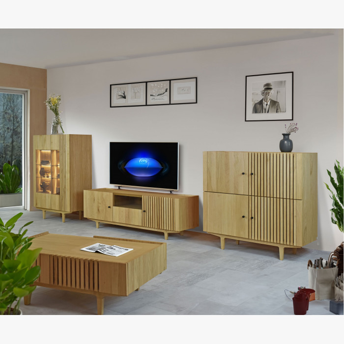 Luxusní nábytek do obývacího pokoje More - dubové lamely , {PARENT_CATEGORY_NAME - 16