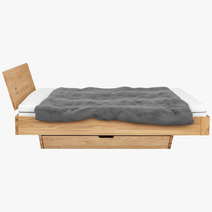 Łóżko dębowe z miejscem do przechowywania 160 x 200 cm , {PARENT_CATEGORY_NAME - 4