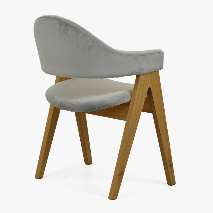 Krzesło zaokrąglone Oslo - aksamitna welurowa tkanina , {PARENT_CATEGORY_NAME - 2