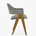 Krzesło zaokrąglone Oslo - aksamitna welurowa tkanina , {PARENT_CATEGORY_NAME - 3