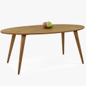 Designerski owalny stół i krzesła dla czterech osób , {PARENT_CATEGORY_NAME - 2