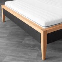 Łóżko z drewna dębowego połączonego z tkaniną Luna , {PARENT_CATEGORY_NAME - 1