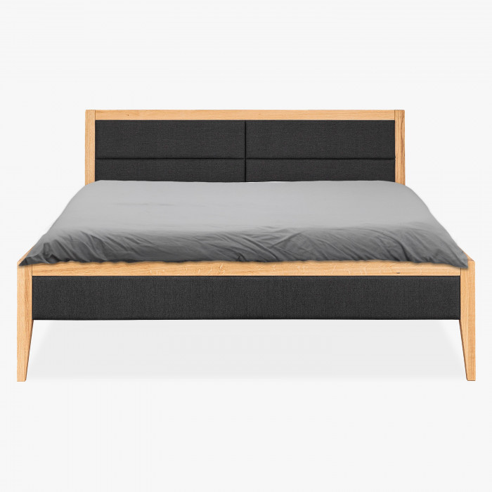 Łóżko z drewna dębowego połączonego z tkaniną Luna , {PARENT_CATEGORY_NAME - 6