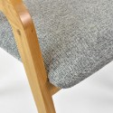 Zaokrąglone krzesło dębowe z szarą tapicerką Framer , {PARENT_CATEGORY_NAME - 11