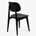 Czarne krzesło do jadalni wykonane w całości z drewna Lola , {PARENT_CATEGORY_NAME - 2