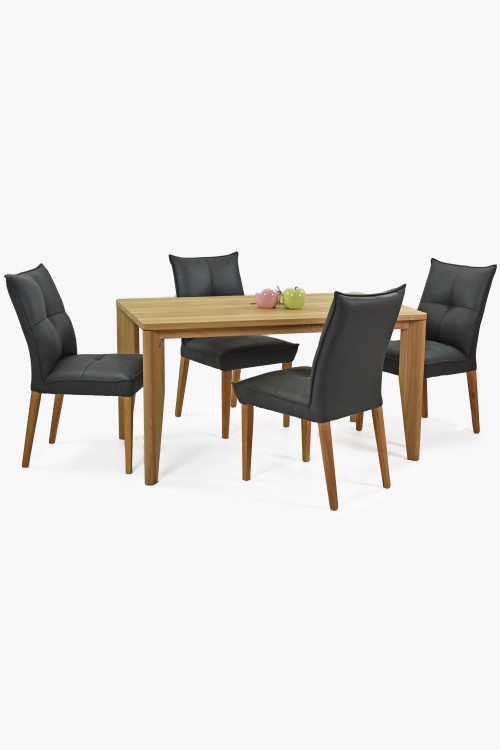 Set komfortní židle a stůl 140 x 80 masiv dub , {PARENT_CATEGORY_NAME - 0