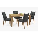 Set komfortní židle a stůl 140 x 80 masiv dub , {PARENT_CATEGORY_NAME - 16