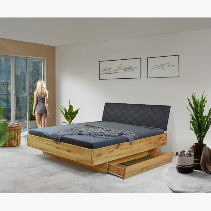 Łóżko drewniane dębowe ze schowkiem 180 x 200 cm West , {PARENT_CATEGORY_NAME - 3