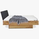 Łóżko drewniane dębowe ze schowkiem 180 x 200 cm West , {PARENT_CATEGORY_NAME - 8