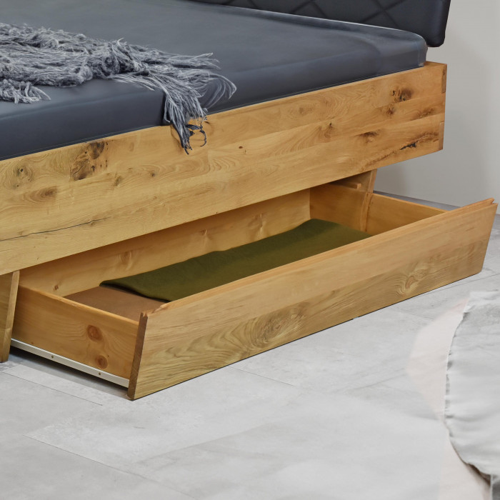 Łóżko drewniane dębowe ze schowkiem 180 x 200 cm West , {PARENT_CATEGORY_NAME - 9