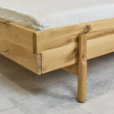 Łóżko dębowe w stylu skandynawskim na nogach 180 x 200 cm Satvar , {PARENT_CATEGORY_NAME - 2
