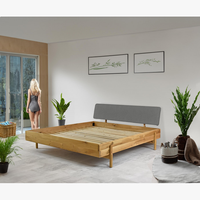 Łóżko dębowe w stylu skandynawskim na nogach 180 x 200 cm Satvar , {PARENT_CATEGORY_NAME - 8