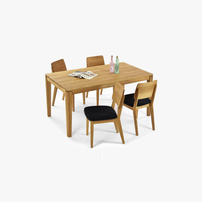 Rozkładany dębowy stół Houston i krzesła Bergen , {PARENT_CATEGORY_NAME - 15