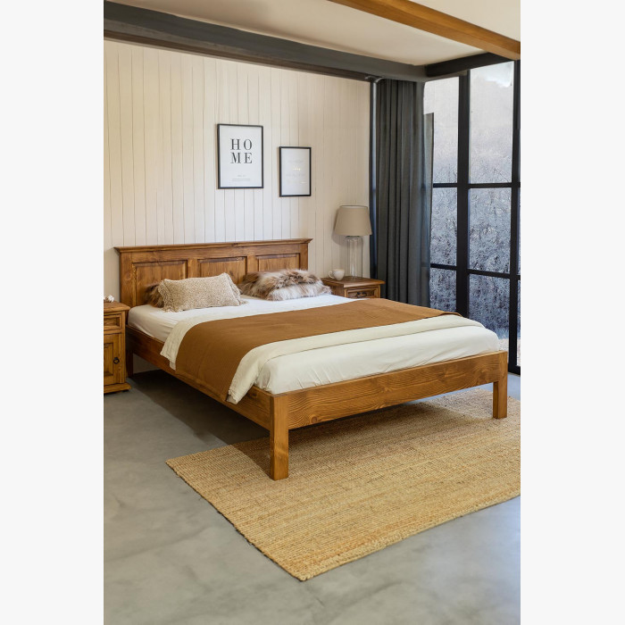 Łóżko dwuosobowe w stylu Rustykalnym , {PARENT_CATEGORY_NAME - 1