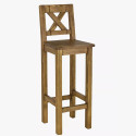 Krzesło barowe - rustykalne, sosna , {PARENT_CATEGORY_NAME - 1