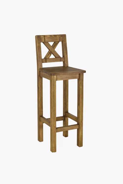 Krzesło barowe - rustykalne, sosna